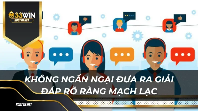 Không ngần ngại đưa ra giải đáp rõ ràng mạch lạc