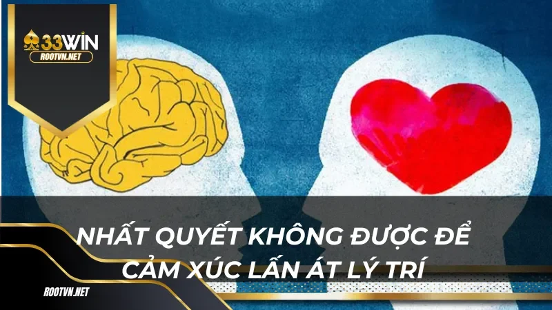 Nhất quyết không được để cảm xúc lấn át lý trí